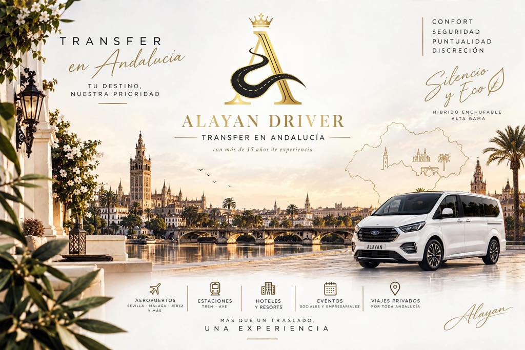Portada oficial Alayan Driver Transfer en Andalucia tu destino nuestra prioridad
